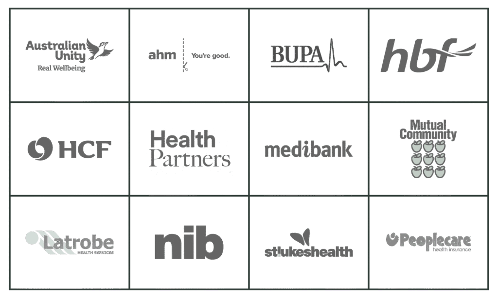 Health funds we accept
