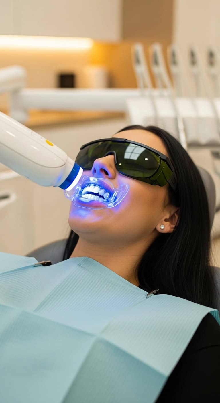 Professional teeth whitening